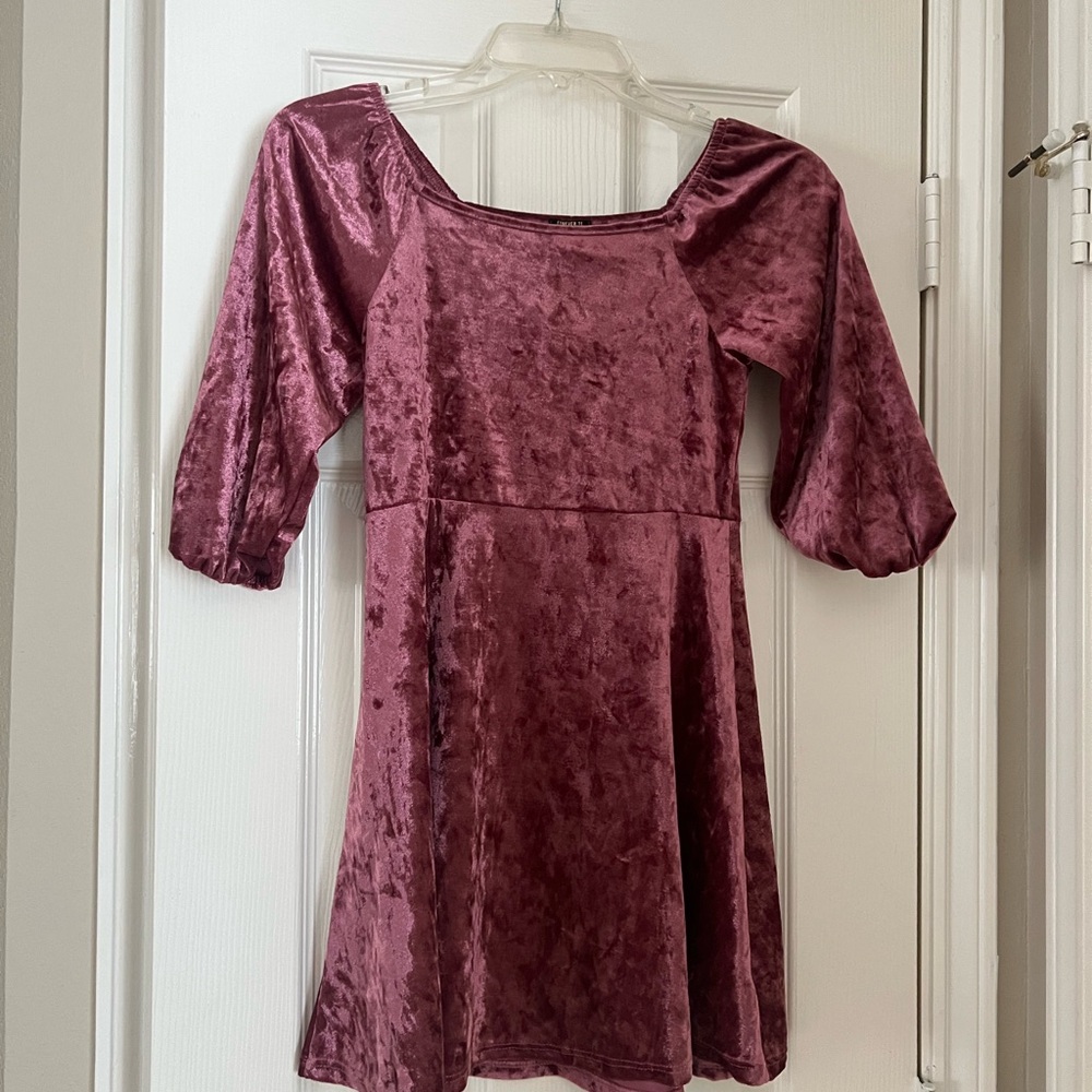 Forever 21 Velvet Pink dress